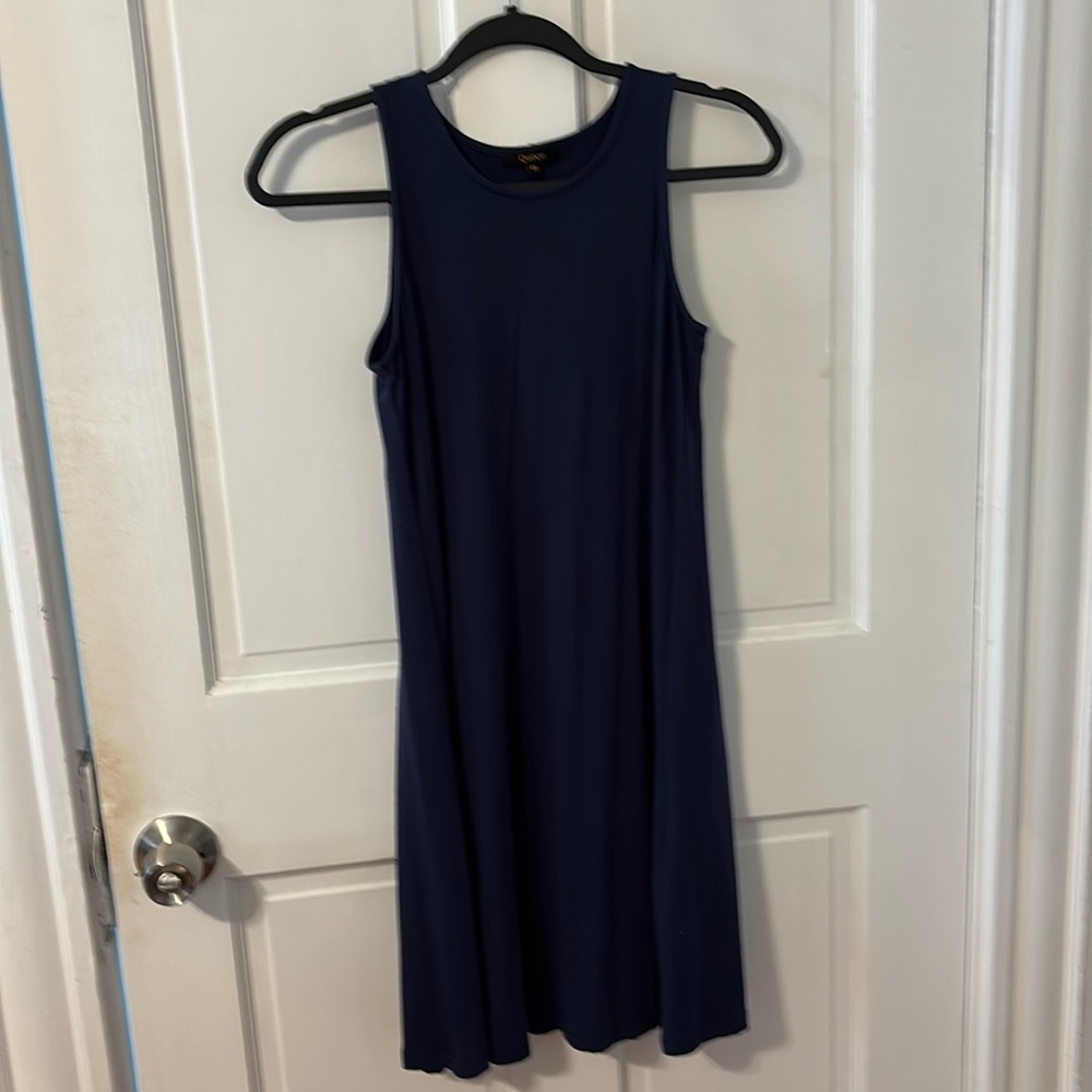 Quince Tencel Jersey Mini Swing Dress